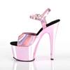 Pleaser - ADORE709HGCH Sandaal met enkelband, Paaldans schoenen - Paaldans schoenen - Roze Product image